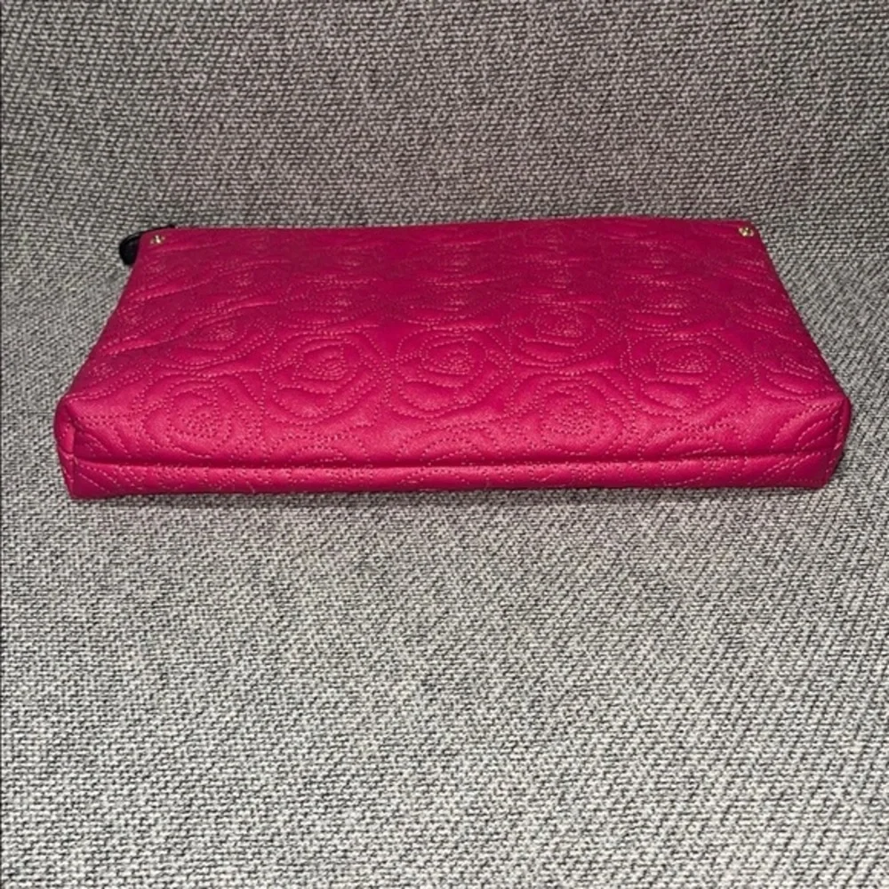 Betsey Johnson Pink Floral Embossed Laptop Bag